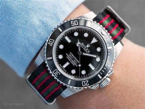 rolex gmt ii nato strap|rolex submariner 2020 rubber strap.